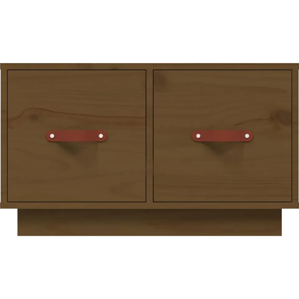 vidaXL Salontafel 60x53x35 cm massief grenenhout honingbruin bruin, foto 3