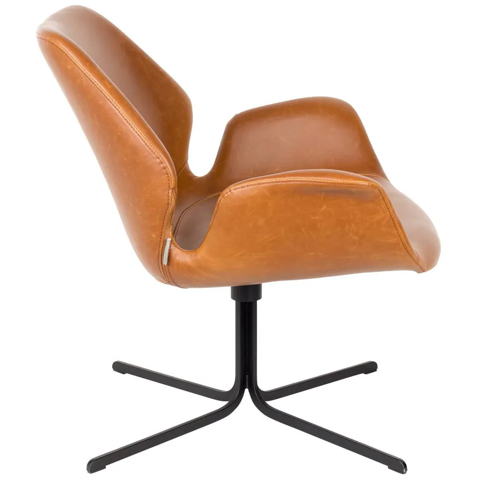 Zuiver fauteuil Nikki bruin, foto 3
