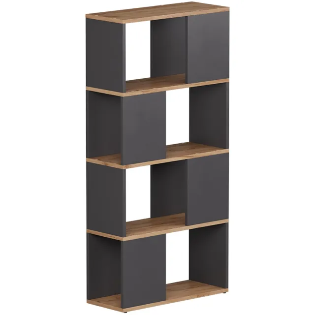 Vicco Eneos Ruimteverdeler – 60 x 124.5 cm Antraciet/gouden eik Antraciet/Goudkleurig Eiken