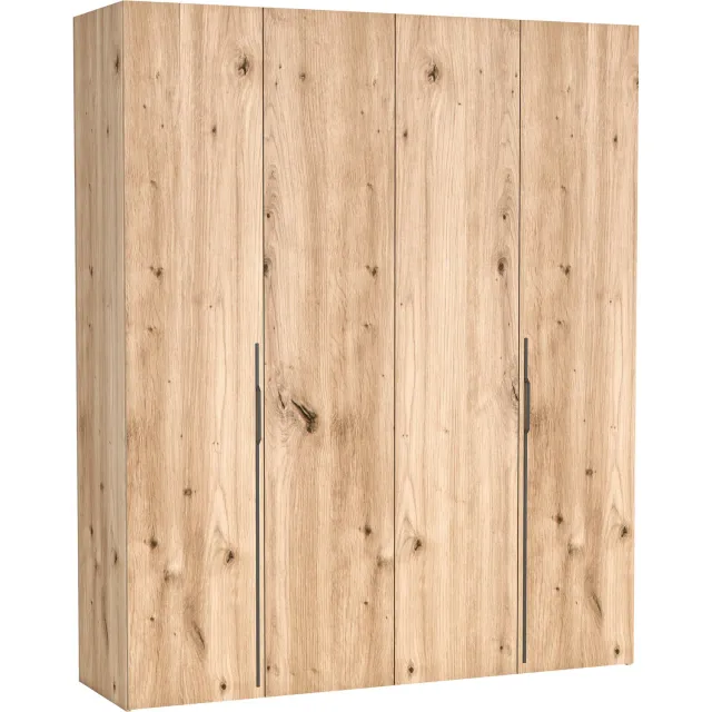 Selsey Bari – Kledingkast met 3 lades, 2-deurs, artisan eiken, 200 cm Eikenlook