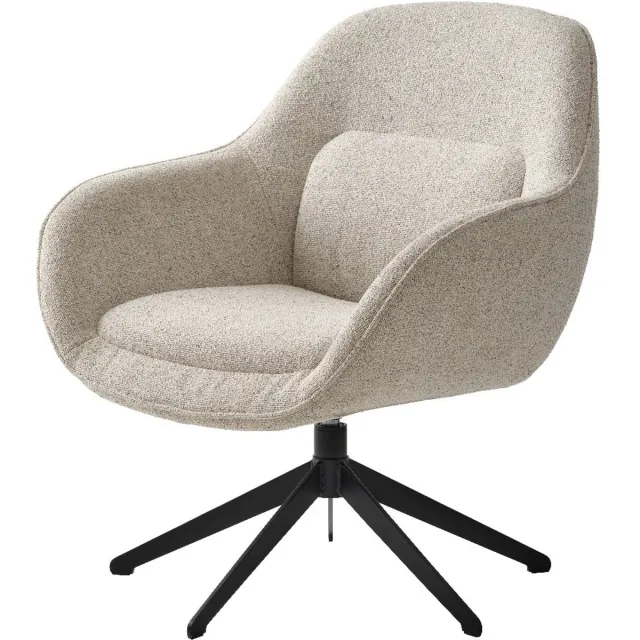 Nordic Home Mikkel draaibare fauteuil - wit