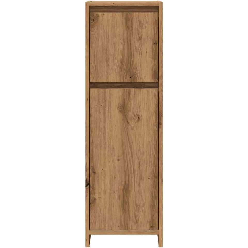 vidaXL Badkamerkast 30x30x95 cm bewerkt hout artisanaal eikenkleur, foto 3