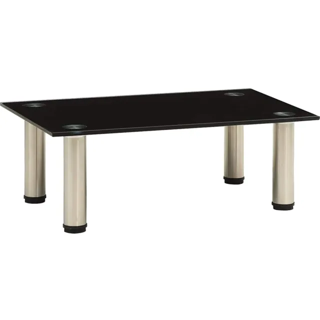 vidaXL Tv-meubel 40x35x17 cm gehard glas zwart