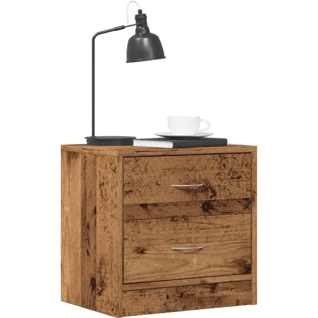 vidaXL Nachtkastjes 2 st 40x30x40 cm bewerkt hout oud houtkleurig Bruin