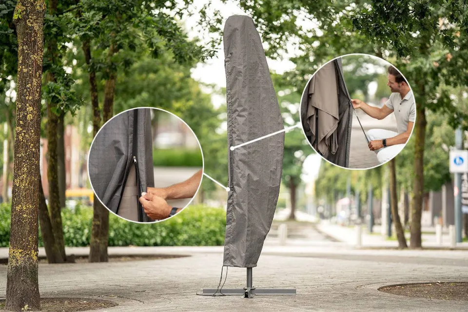 Winza Outdoor Covers parasolhoes grijs, foto 4