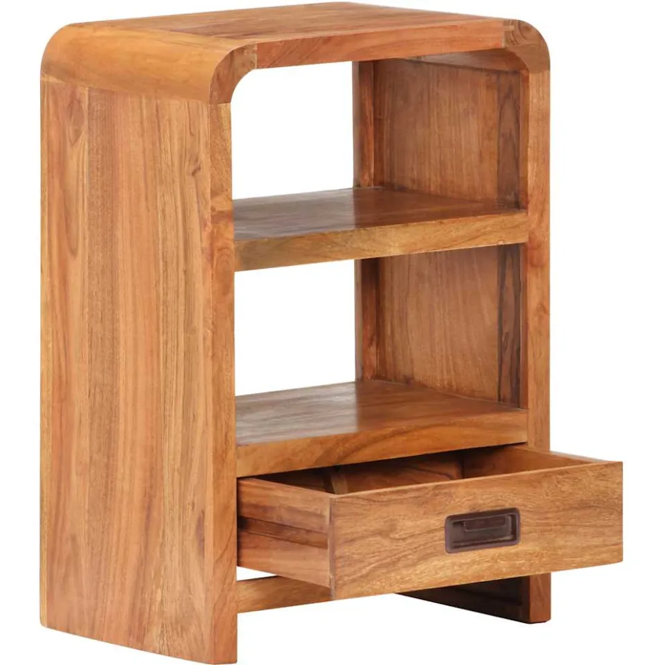 vidaXL Nachtkastje 40x30x60 cm acaciahout met honingafwerking Bruin