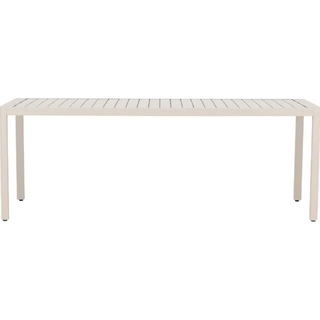 Nest of Nora Aluminium tuintafel Liva - rechthoekig 200x90 - Weerbestendig - Beige