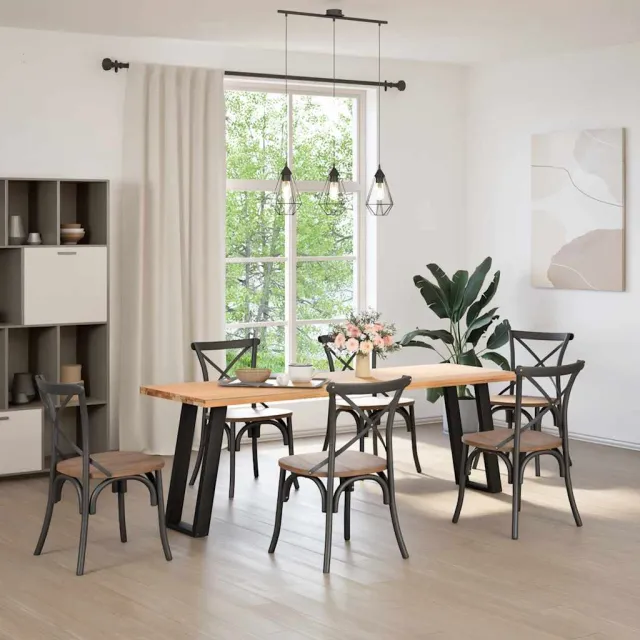 vidaXL Console tafelpoten 2 st U-vormig 28x(72-73) cm staal zwart