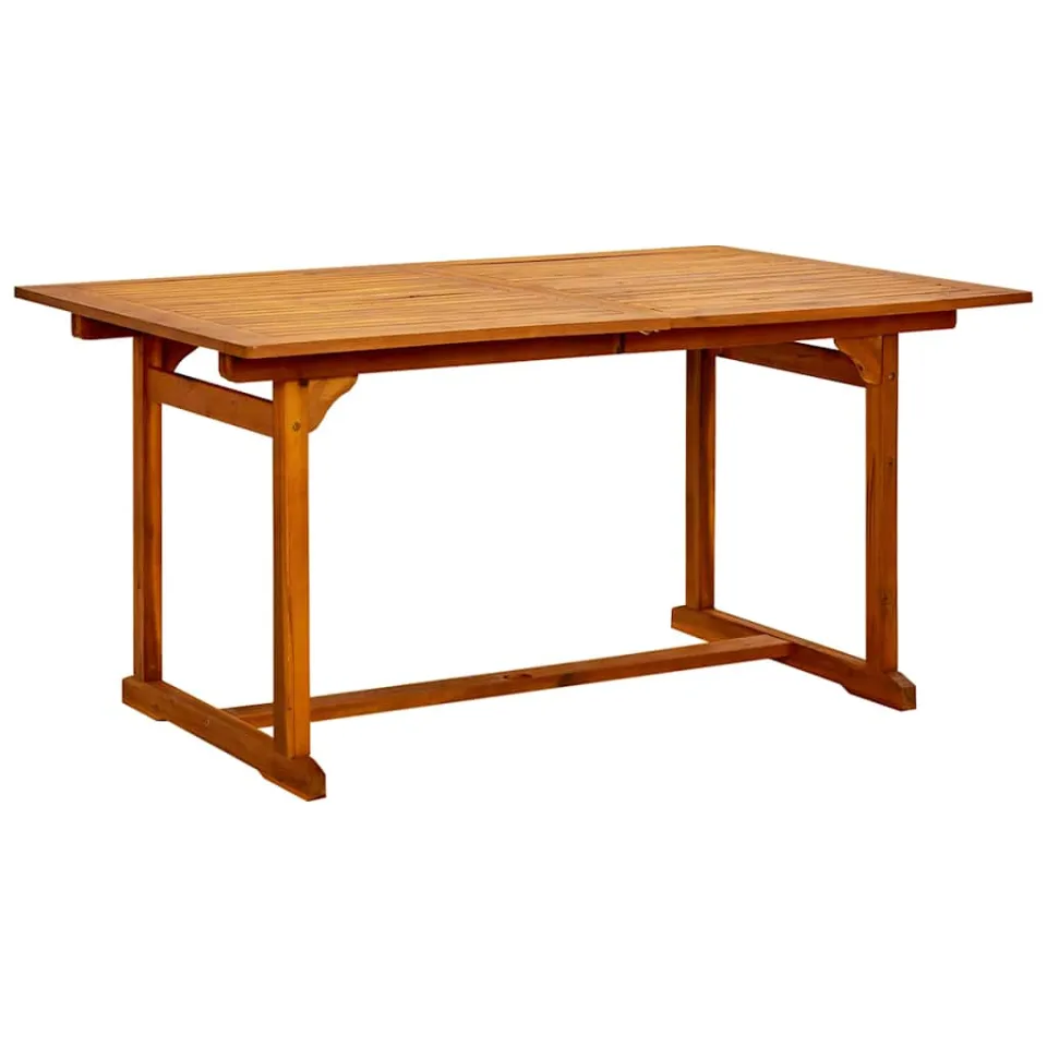 vidaXL Tuintafel (150-200)x100x75 cm massief acaciahout bruin, foto 3