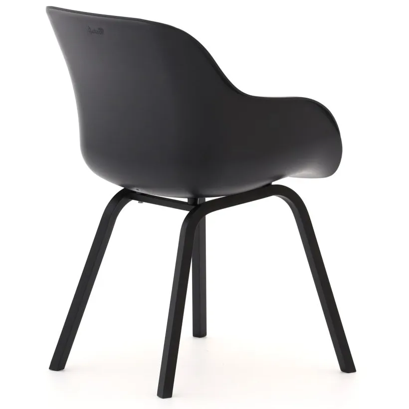Hartman tuinmeubelen Hartman Le Soleil Element dining tuinstoel Zwart