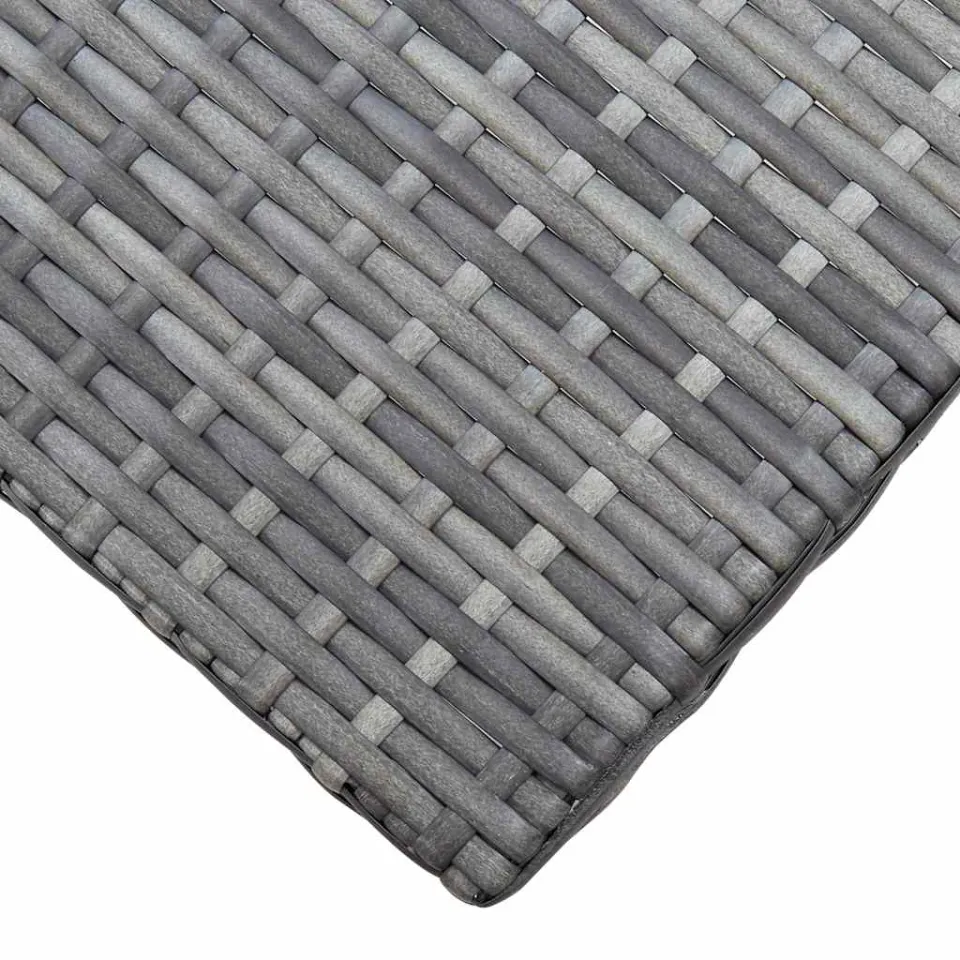 vidaXL Kruk inklapbaar poly rattan grijs, foto 4