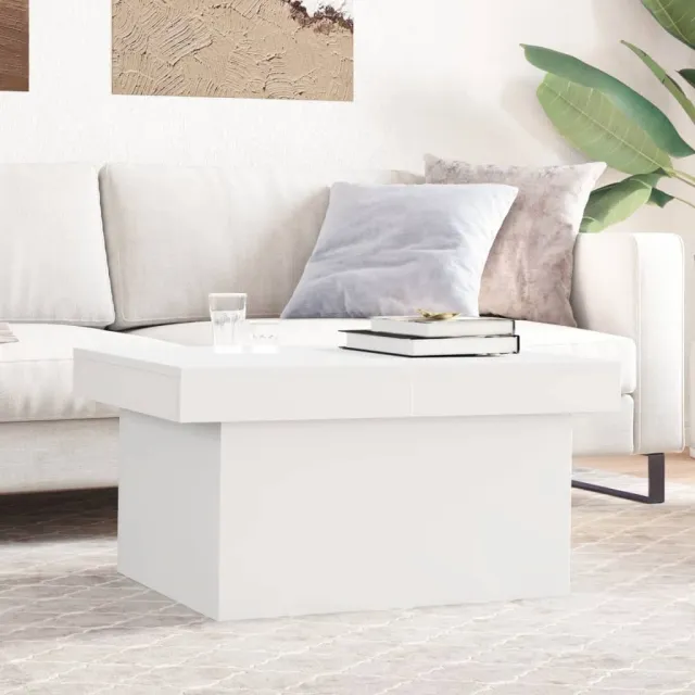 vidaXL Salontafel 100x55x40 cm bewerkt hout wit, foto 2