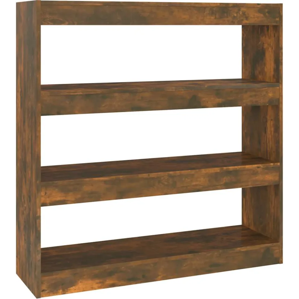 vidaXL Boekenkast/kamerscherm 100x30x103 cm gerookt eikenkleur Bruin