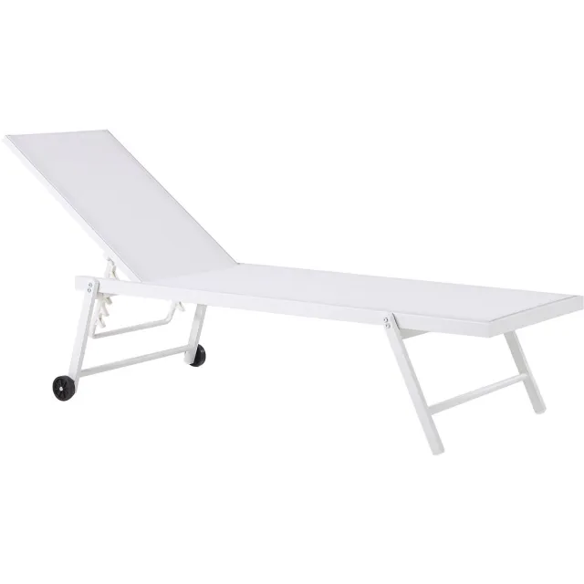 Beliani PORTOFINO - Strandstoel - Wit - Aluminium
