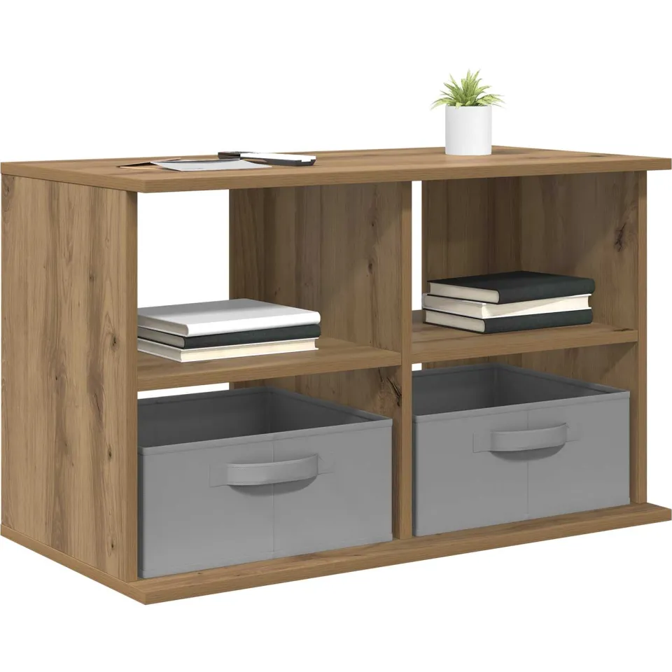 vidaXL TV-standaard 79 x 40 x 48 cm Artisan Eiken Bruin