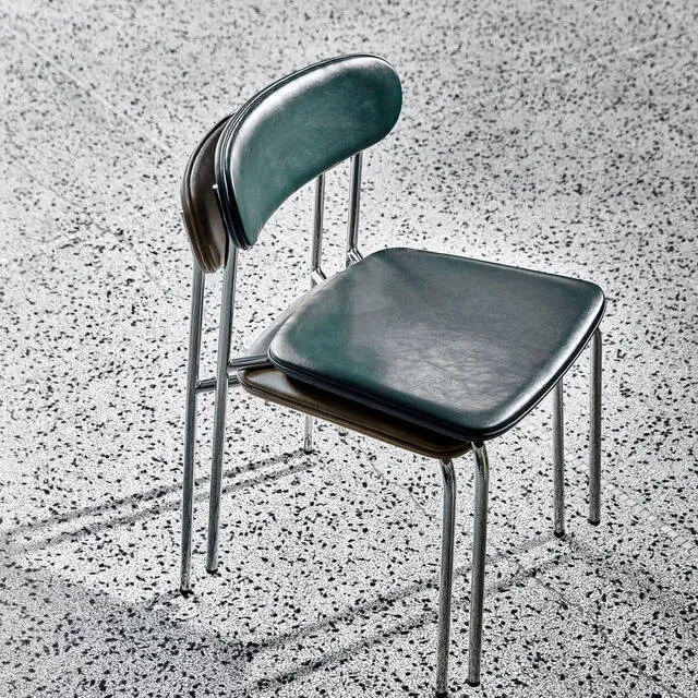 House Doctor HDPova eetkamerstoel donkergroen chrome, foto 5