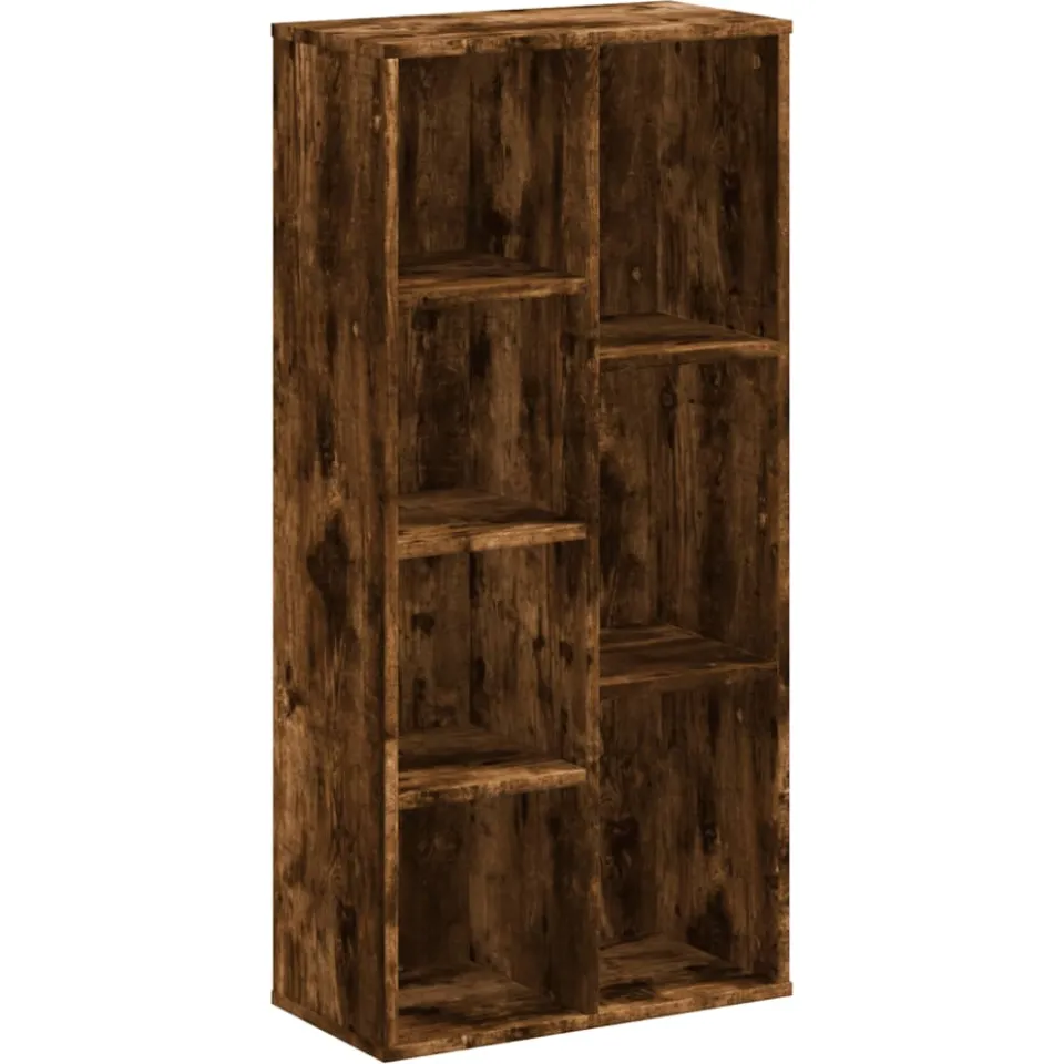 vidaXL Boekenkast 50x25x105 cm bewerkt hout gerookt eikenkleurig, foto 3