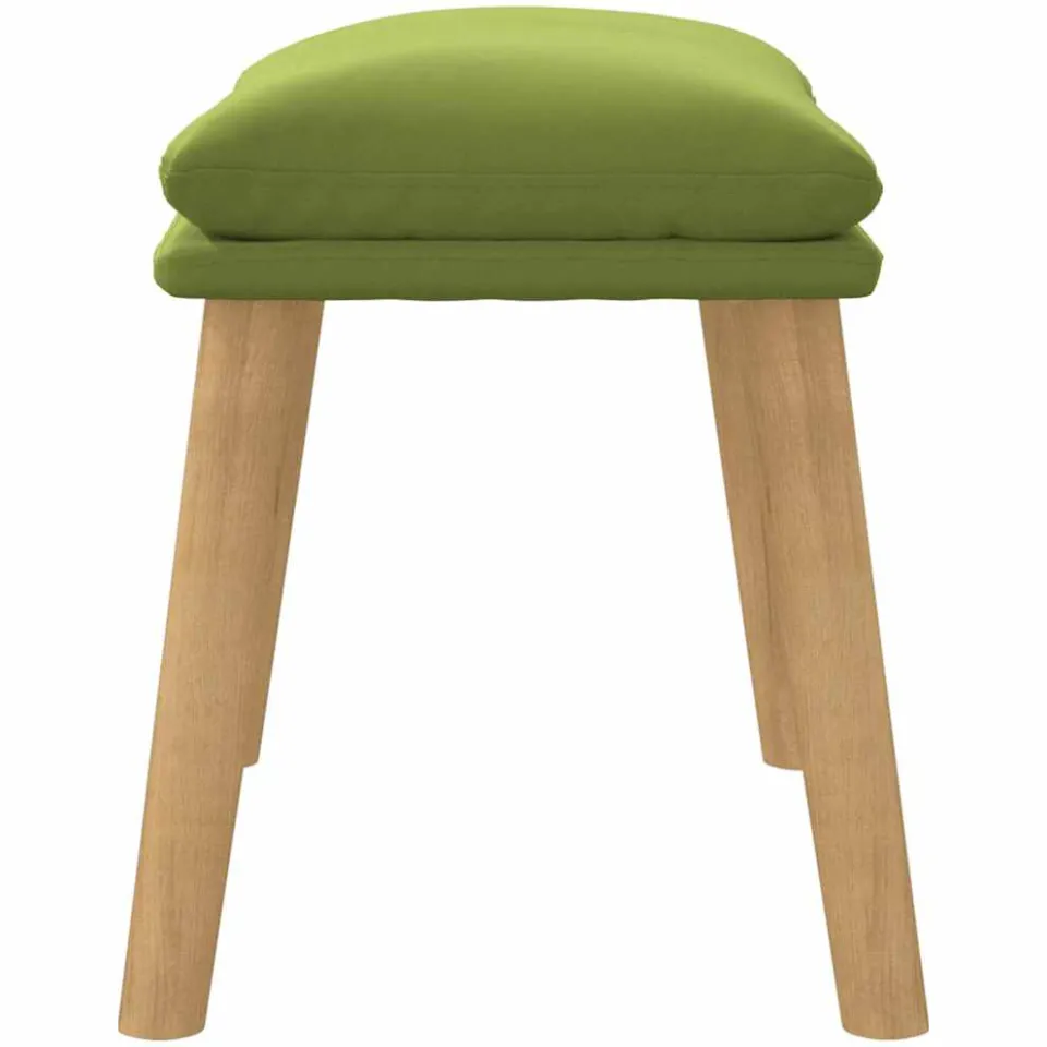 vidaXL Voetenbank 45x29,5x35 cm fluweel lichtgroen groen, foto 4