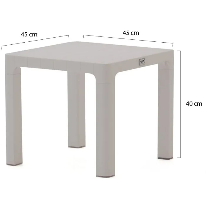 Forza Furniture Forza Russi ligbed set 3-delig stapelbaar verstelbaar Wit