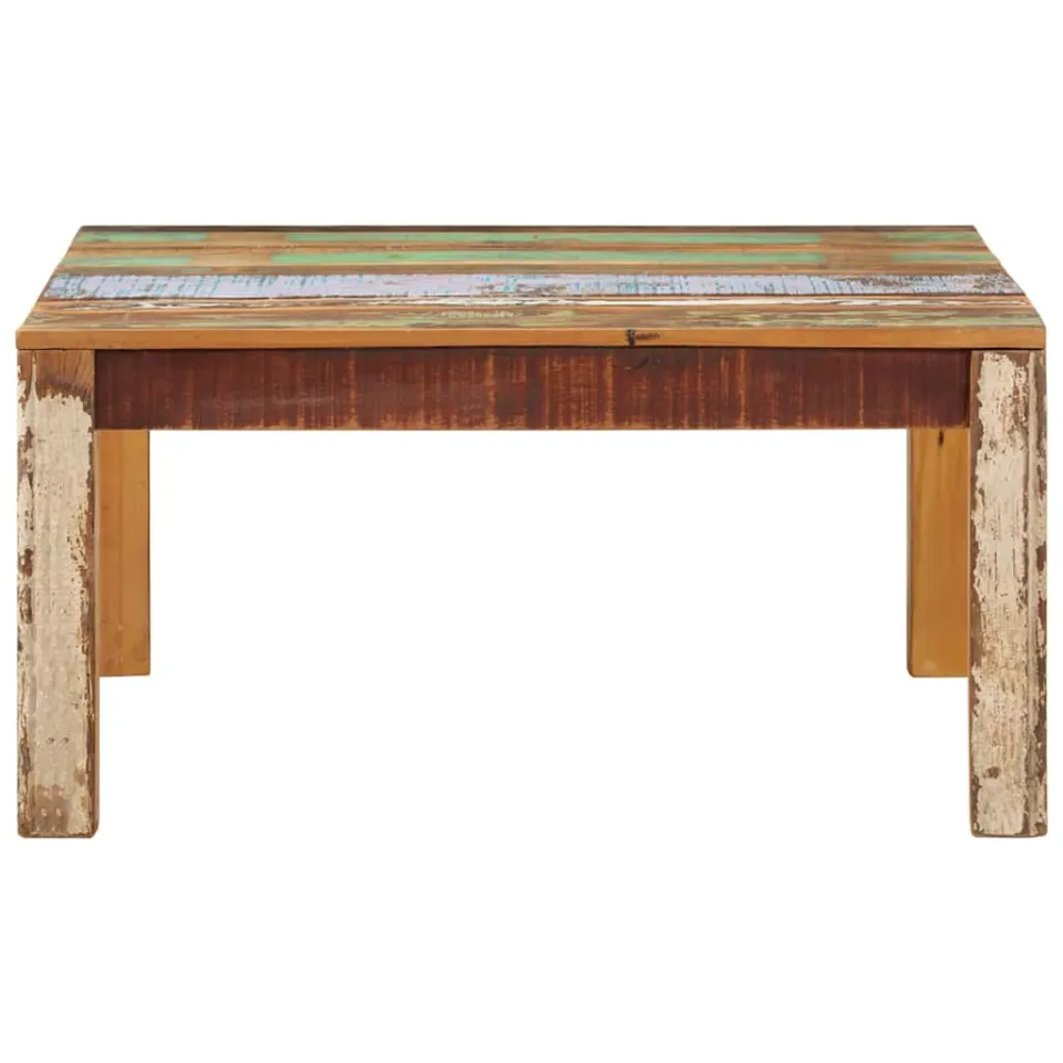 vidaXL Salontafel 80x80x40 cm massief gerecycled hout Bruin