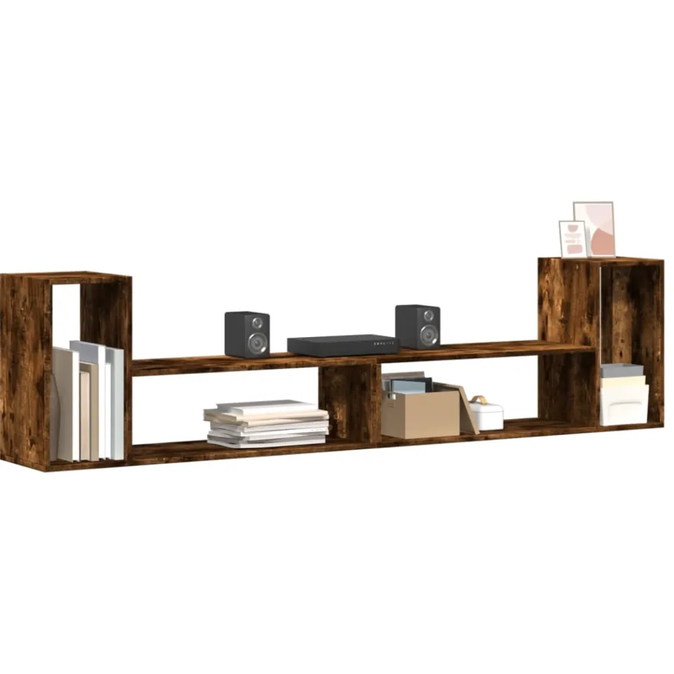 vidaXL Tv-meubelen 2 st 100x30x50 cm bewerkt hout gerookt eikenkleurig Bruin