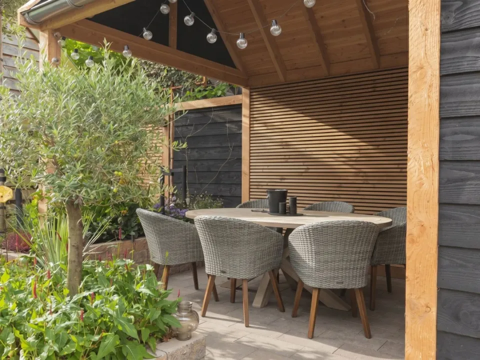 Intenso Furniture Intenso Tropea/ROUGH-Y Ellips 200cm dining tuinset 7-delig bruin, foto 4