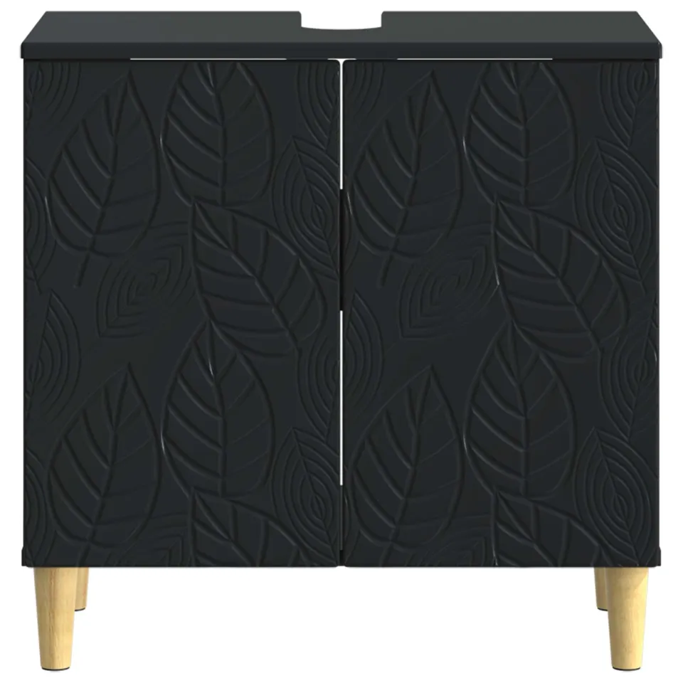 vidaXL Badkamer wastafelkast DELFT Zwart 59,5 x 31,5 x 59 cm, foto 4