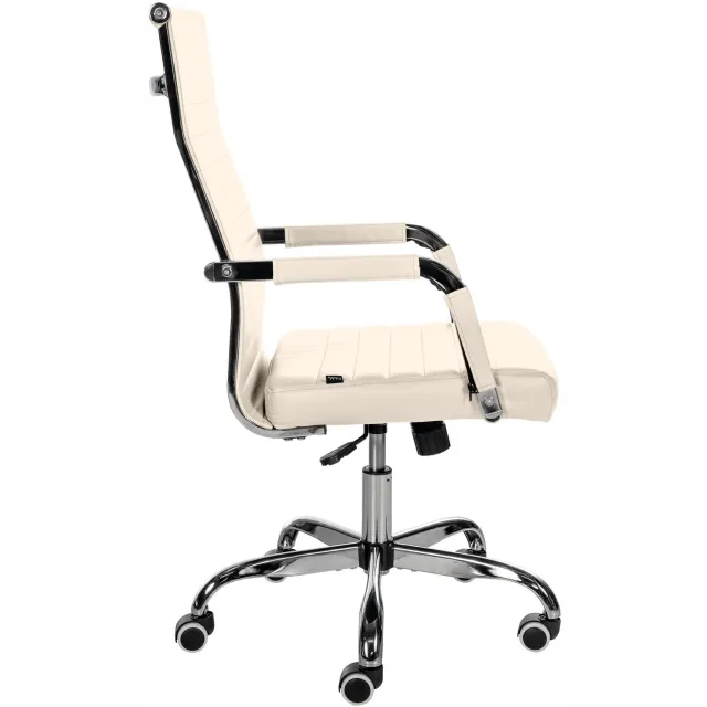 Luxe Comfort Bureaustoel - Verstelbaar - Crème creme
