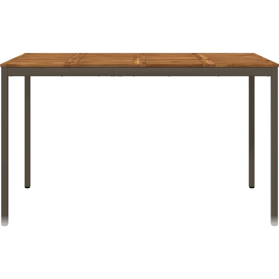 vidaXL Tuinbar Tafel NAARDEN Natuurlijk en Koffie 180 x 88,5 x 105 cm Bruin