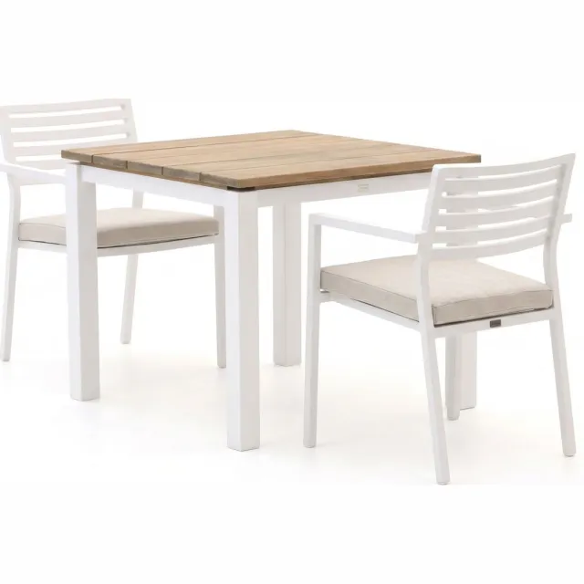 Bellagio tuinmeubelen Bellagio Rumo/Lagundo 90cm dining tuinset 3-delig stapelbaar, foto 2