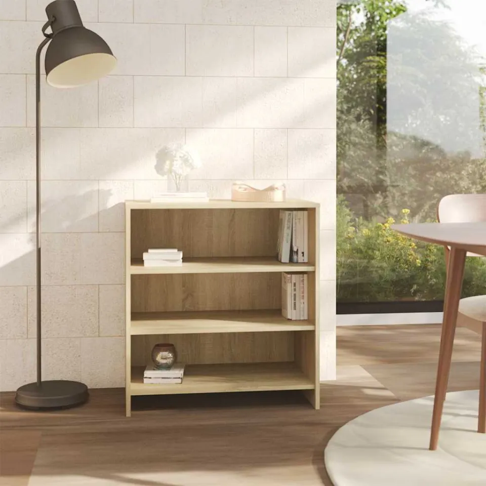 vidaXL Dressoir 70x40,5x75 cm bewerkt hout sonoma eikenkleurig, foto 3