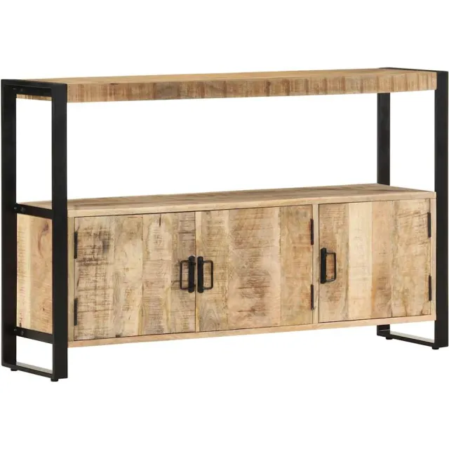 vidaXL Bijzetkast 120x30x75 cm massief mangohout Bruin