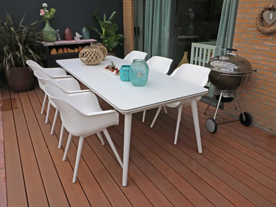 Hartman tuinmeubelen Hartman Sophie Studio dining tuintafel 240x100cm wit, foto 2