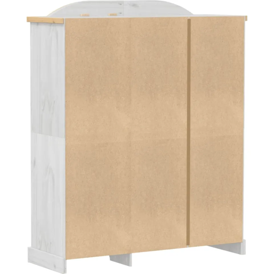 vidaXL Kledingkast Corona wit 151,5x52x186 cm massief grenenhout, foto 4