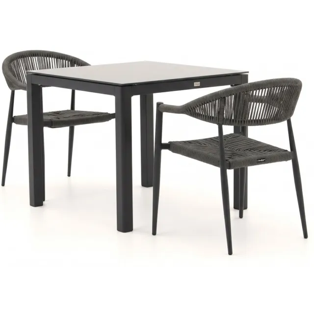 Manifesto Furniture Manifesto Belpasso/La Fonte 90cm dining tuinset 3-delig stapelbaar, foto 2