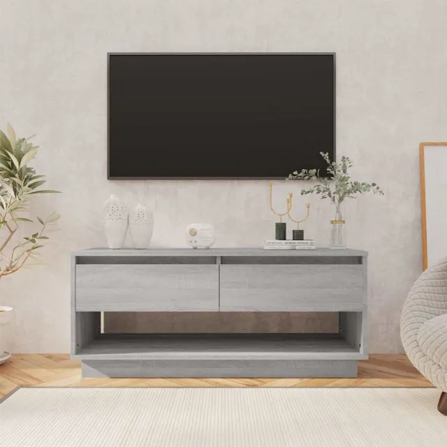 vidaXL Tv-meubel 102x41x44 cm bewerkt hout grijs sonoma eikenkleurig, foto 2