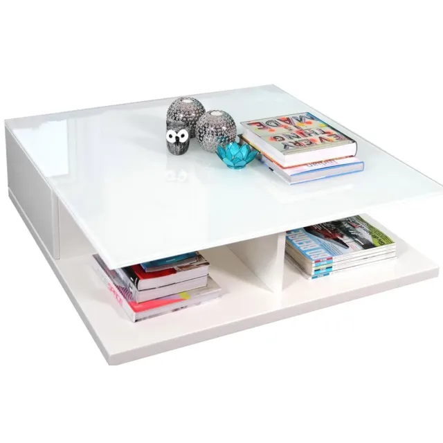 salontafel Sabrosa hoogglans wit