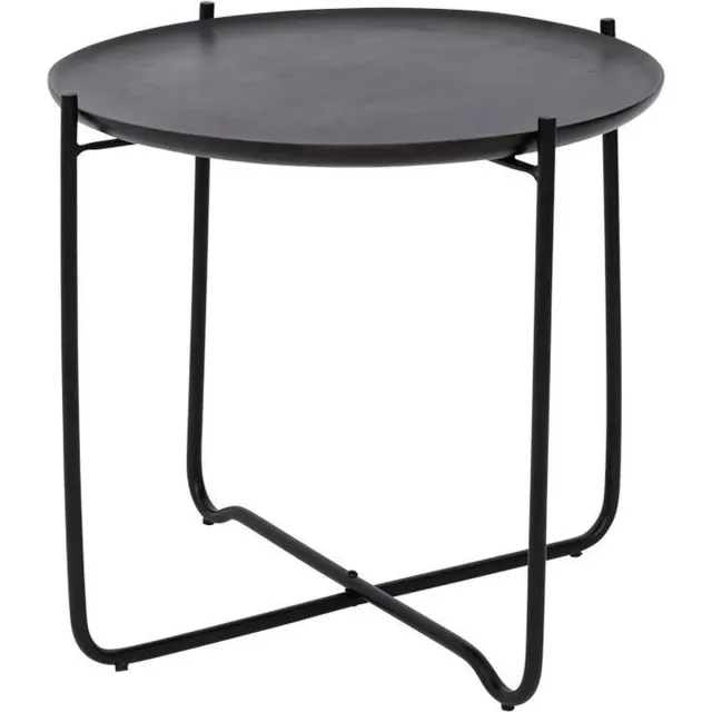 Urban Nature Culture salontafel Fez S Diameter 50cm Hoogt 45cm Zwart