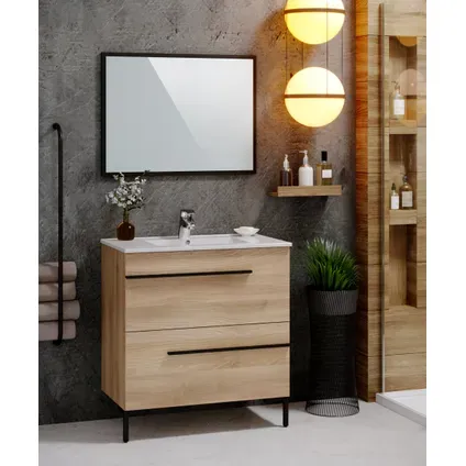 T-bath Badmeubelset Inga 80cm Eik bruin, foto 2