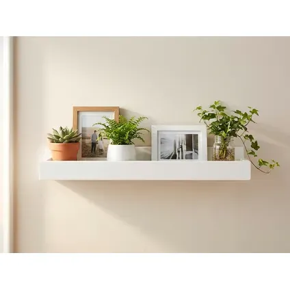 Duraline Foto Wandplank Wit Lak 6x40x10cm, foto 2