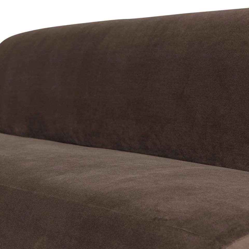 WOOOD Mojo Base eetbank rugleuning donkerzand bruin, foto 5