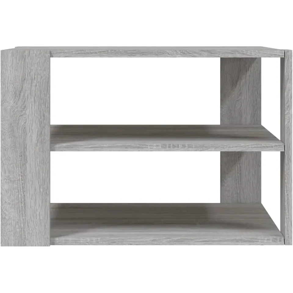 vidaXL Salontafel 58x58x40 cm bewerkt hout grijs sonoma