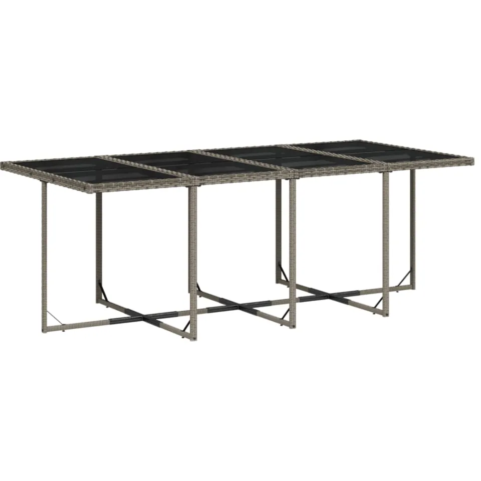 vidaXL 13-delige Tuinset met kussens poly rattan grijs, foto 4
