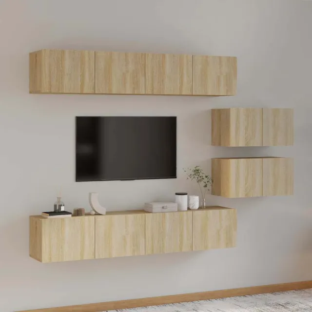 vidaXL 6-delige Tv-meubelset bewerkt hout sonoma eikenkleurig, foto 2