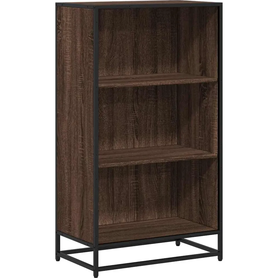 vidaXL Boekenkast 60x35x107,5 cm bewerkt hout bruin eikenkleur, foto 3