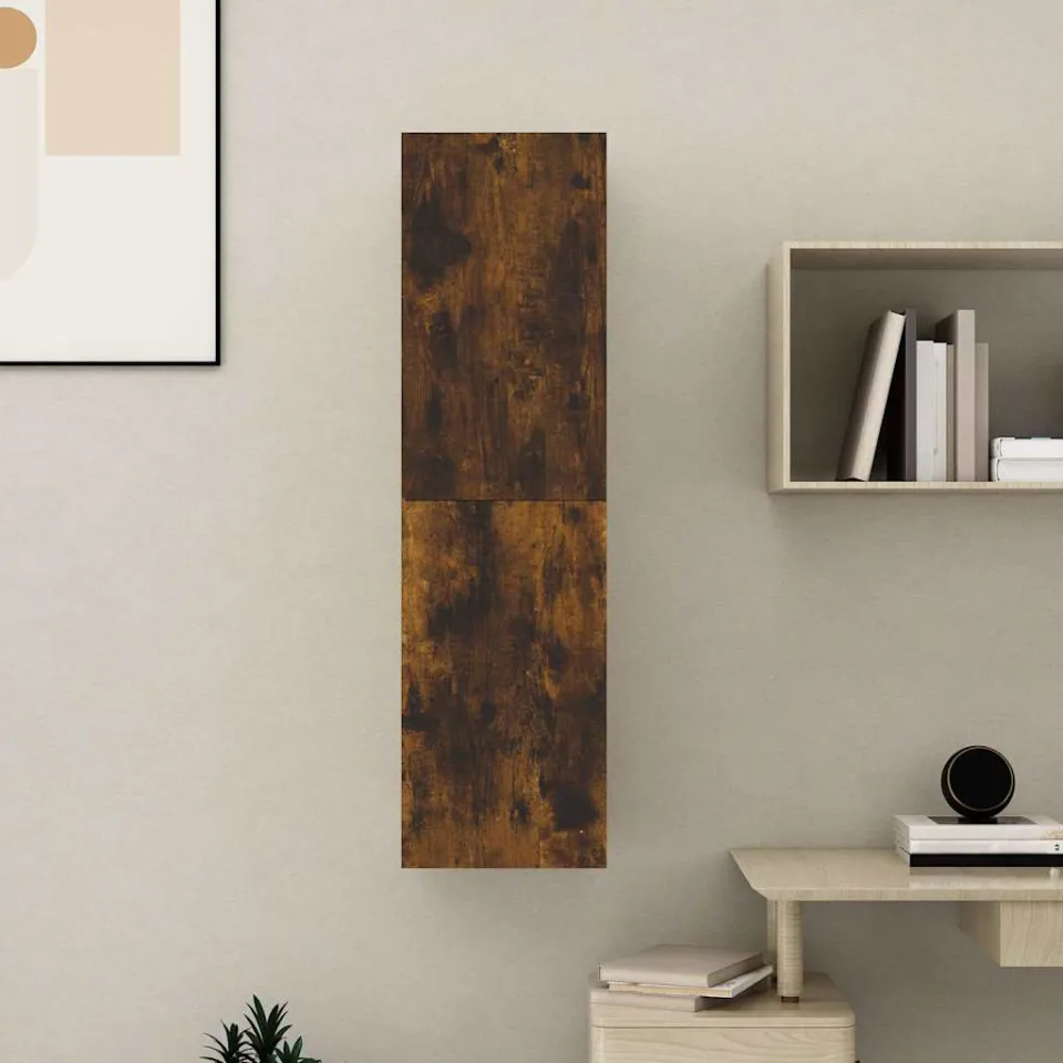 vidaXL Tv-wandmeubel 30,5x30x110 cm gerookt eikenkleurig, foto 4