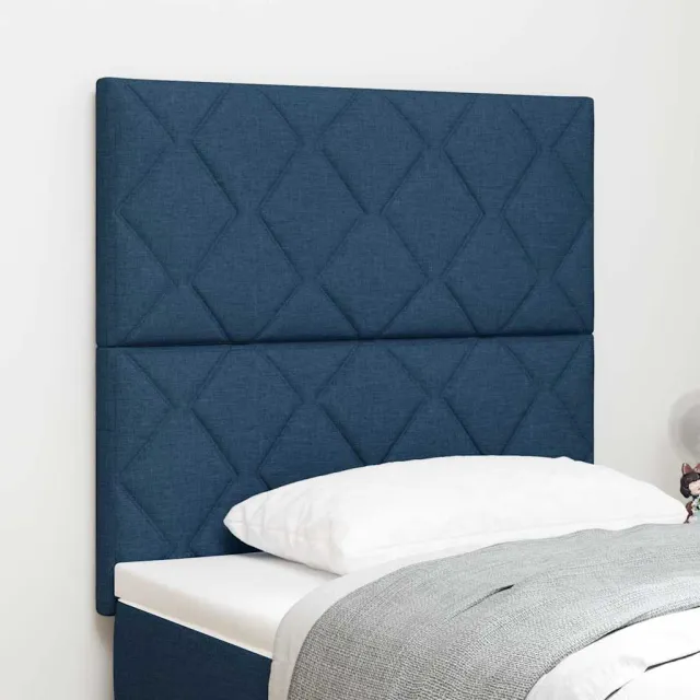 vidaXL Hoofdbord Blauw 90 cm Stof