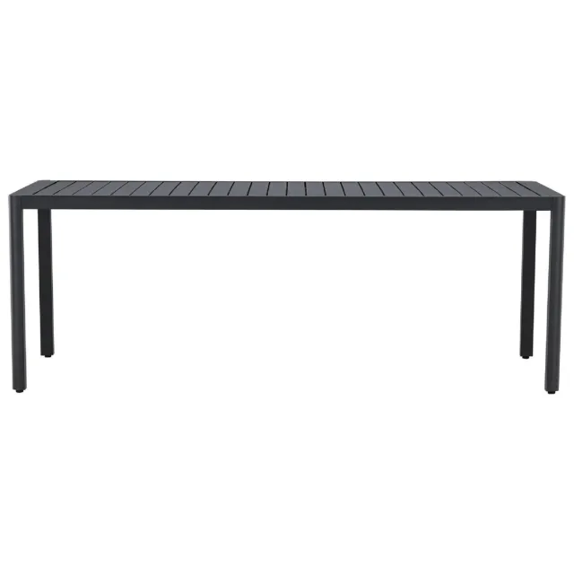 Nest of Nora Tuintafel Liva - aluminium 200x90 - Rechthoekig - Zwart