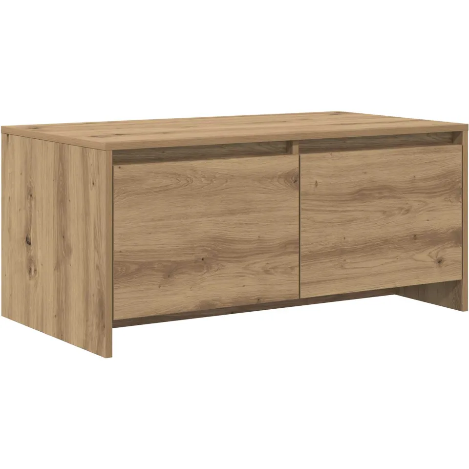 vidaXL Salontafel Artisanaal eiken 90 x 50 x 41,5 cm Bewerkt hout, foto 3