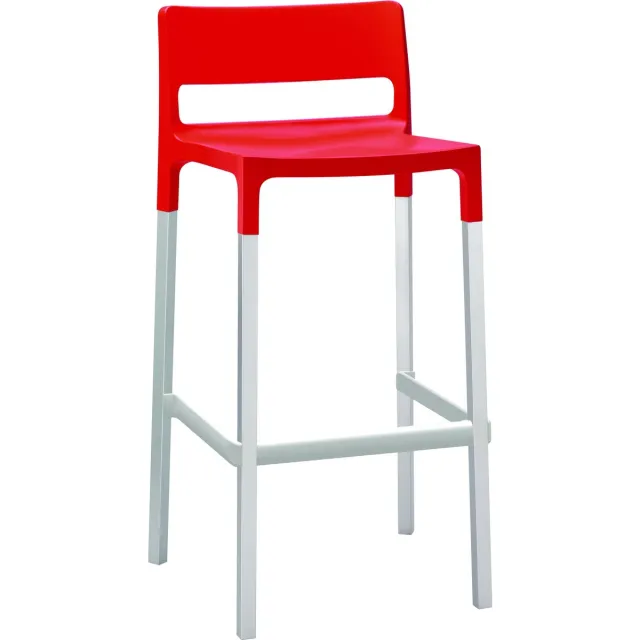SCAB Design Design barkruk S•CAB Model DIVO. Verkrijgbaar in kleur rood. Verpakt per 4 stuks en 5 jaar garantie!